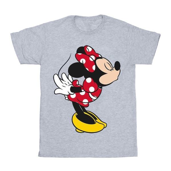 Disney Girls Minnie Mouse Split Kiss Cotton T-Shirt