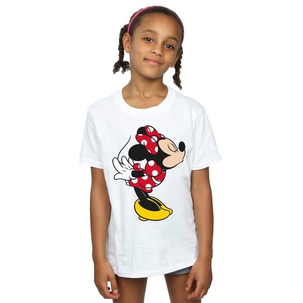 Disney Girls Minnie Mouse Split Kiss Cotton T-Shirt