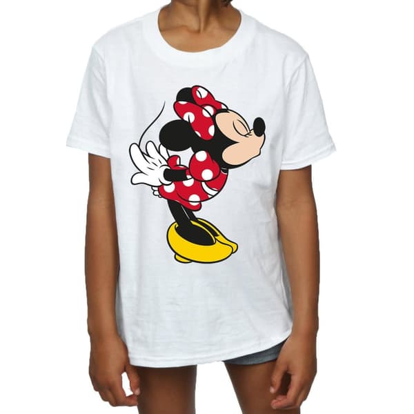 Disney Girls Minnie Mouse Split Kiss Cotton T-Shirt