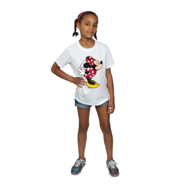 Disney Girls Minnie Mouse Split Kiss Cotton T-Shirt