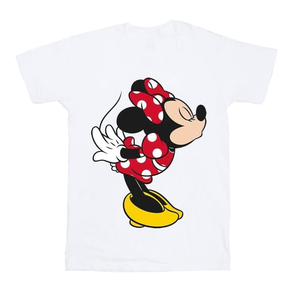 Disney Girls Minnie Mouse Split Kiss Cotton T-Shirt