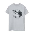 Miniatyrbild 1 av 3: Netflix Dam/Tjej The Witcher Wolf Logo Boyfriend T-shirt i bomull