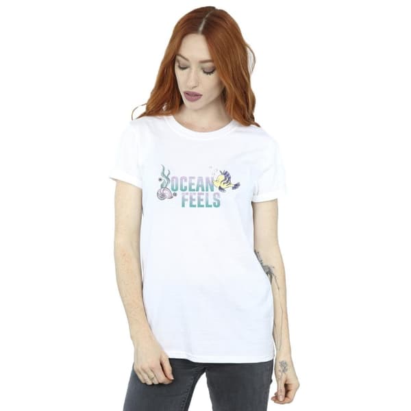 Disney Dam/Tjej Den lilla sjöjungfrun Ocean Boyfriend T-shirt i bomull