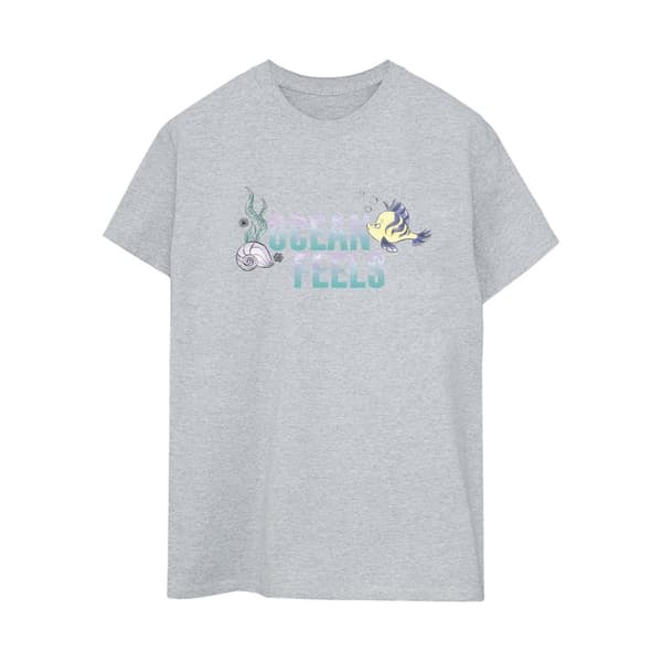 Disney Dam/Tjej Den lilla sjöjungfrun Ocean Boyfriend T-shirt i bomull