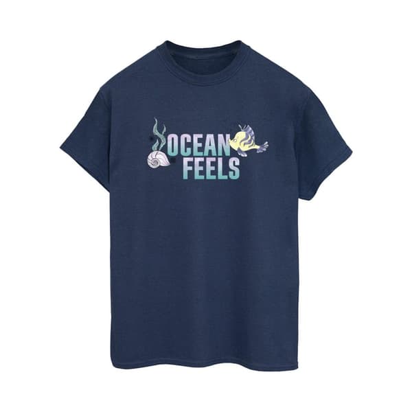 Disney Dam/Tjej Den lilla sjöjungfrun Ocean Boyfriend T-shirt i bomull
