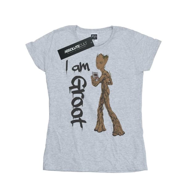 Marvel Womens/Ladies Avengers Infinity War Graffiti Groot Cotton T-Shirt