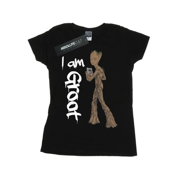 Marvel Womens/Ladies Avengers Infinity War Graffiti Groot Cotton T-Shirt