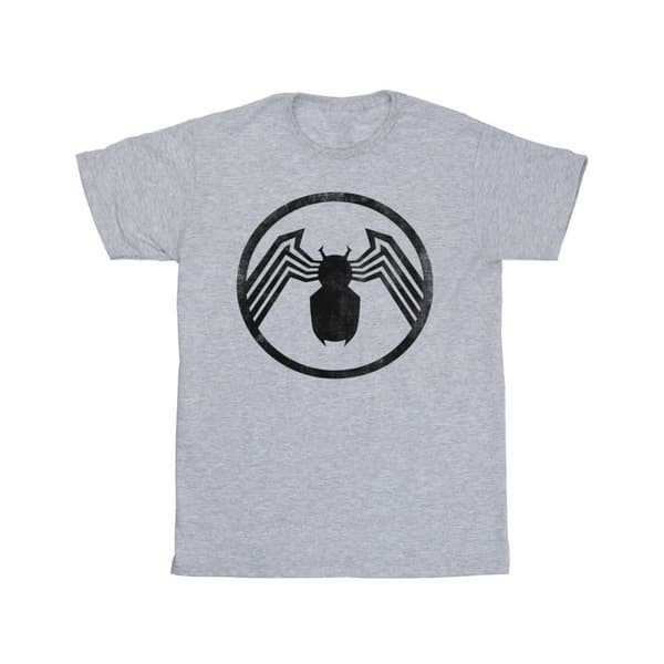 Marvel Girls Venom Logo Emblem Cotton T-Shirt