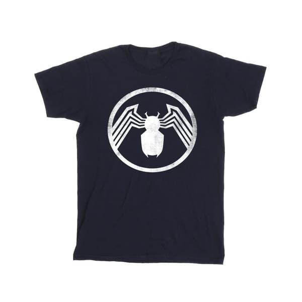 Marvel Girls Venom Logo Emblem Cotton T-Shirt