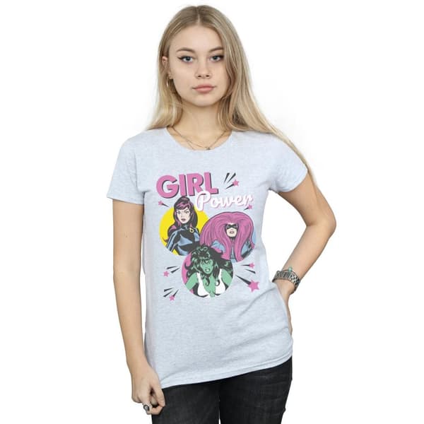 Marvel Comics Womens/Ladies Girl Power Cotton T-Shirt