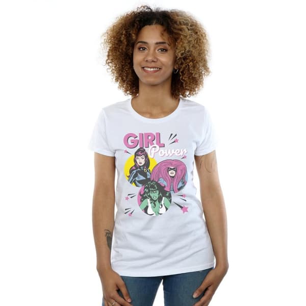 Marvel Comics Womens/Ladies Girl Power Cotton T-Shirt