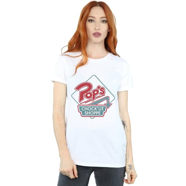 Riverdale Womens/Ladies Pops Retro Shoppe Cotton Boyfriend T-Shirt