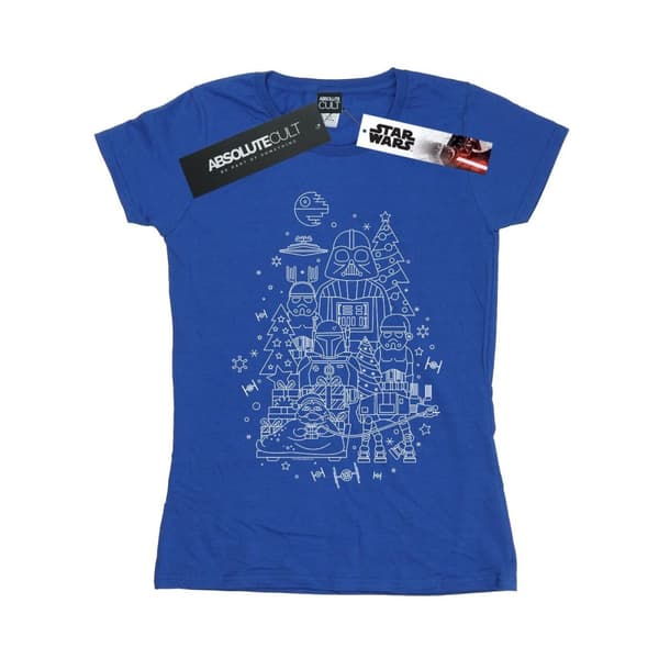 Star Wars Womens/Ladies Empire Christmas Cotton T-Shirt