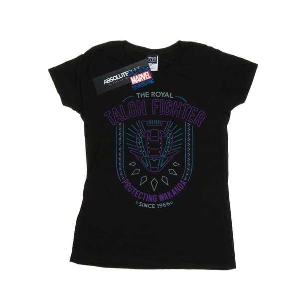 Marvel Womens/Ladies Black Panther The Royal Talon Fighter Cotton T-Shirt