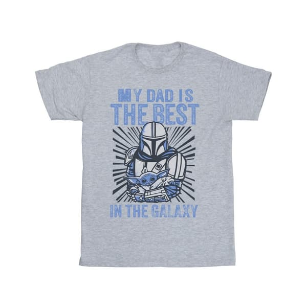 Star Wars Mandalorian Best Dad T-shirt i bomull för flickor