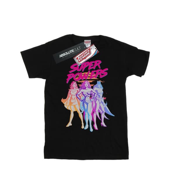DC Comics Dam/dam Super Powers Neon Tropics Boyfriend T-shirt i bomull
