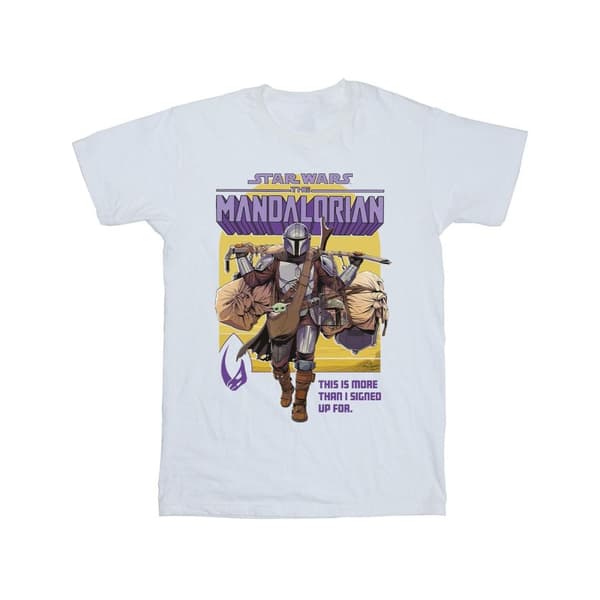 Star Wars Girls The Mandalorian More Than I Signed Up For Bomulls-T-shirt