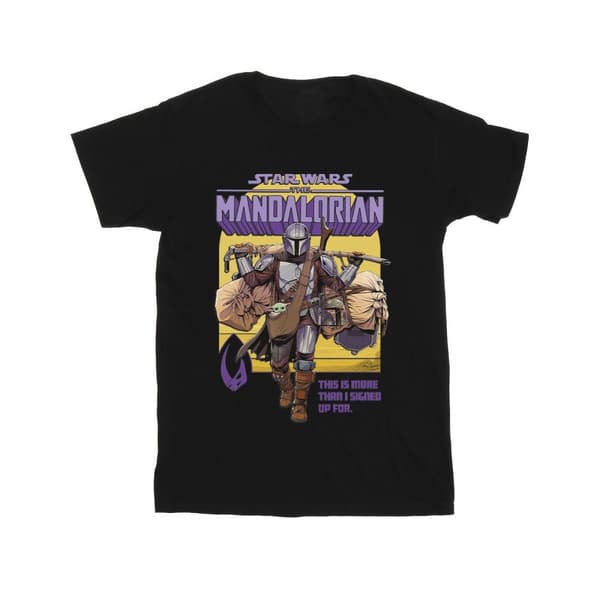 Star Wars Girls The Mandalorian More Than I Signed Up For Cotton T-Shirt