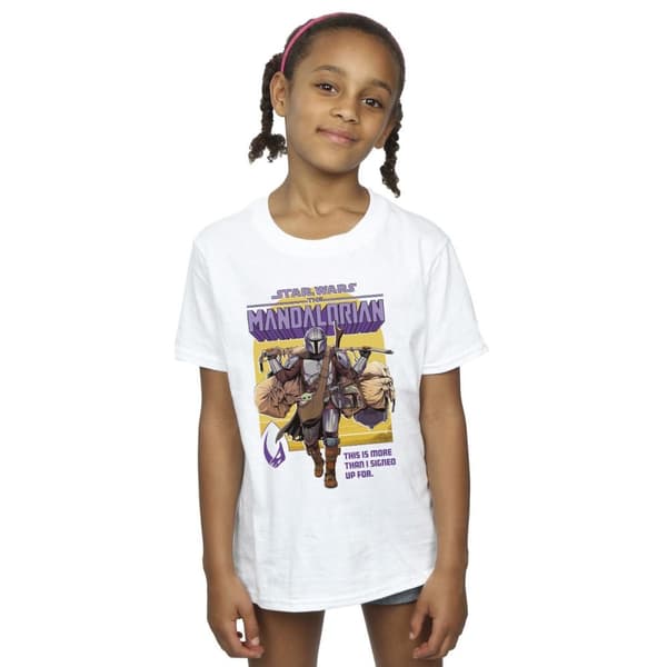 Star Wars Girls The Mandalorian More Than I Signed Up For Bomulls-T-shirt