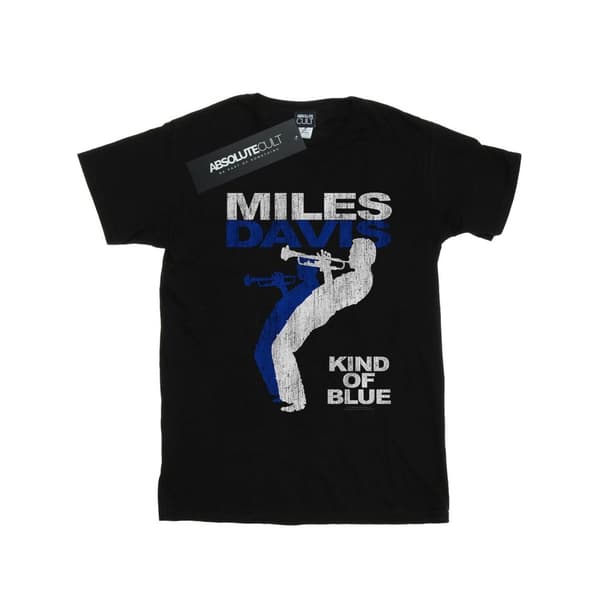 Miles Davis Mens Kind Of Blue Distressed T-Shirt Black M