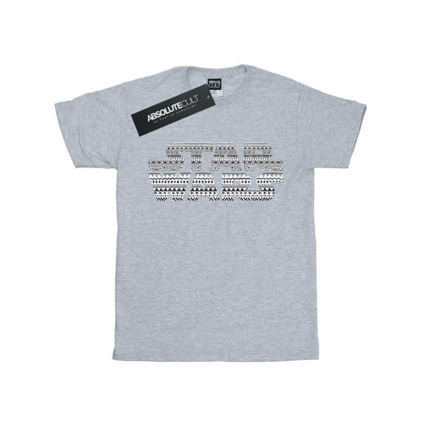 Star Wars T-shirt i bomull med Aztec-logotyp och monologo för flickor