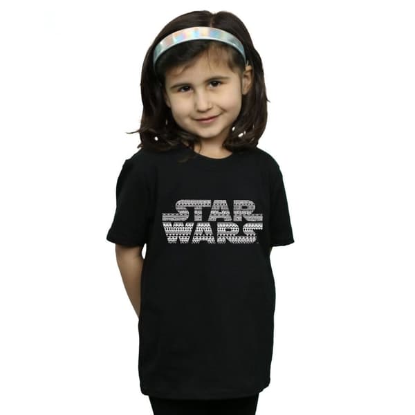 Star Wars T-shirt i bomull med Aztec-logotyp och monologo för flickor
