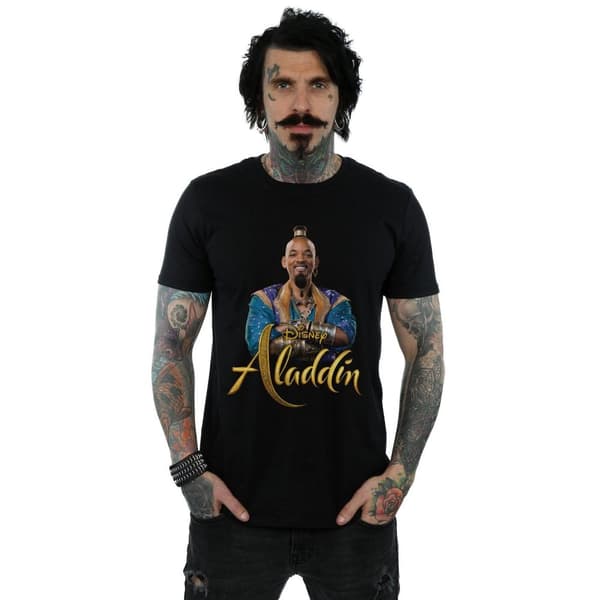 Disney Aladdin Movie Genie Photo T-shirt - herr