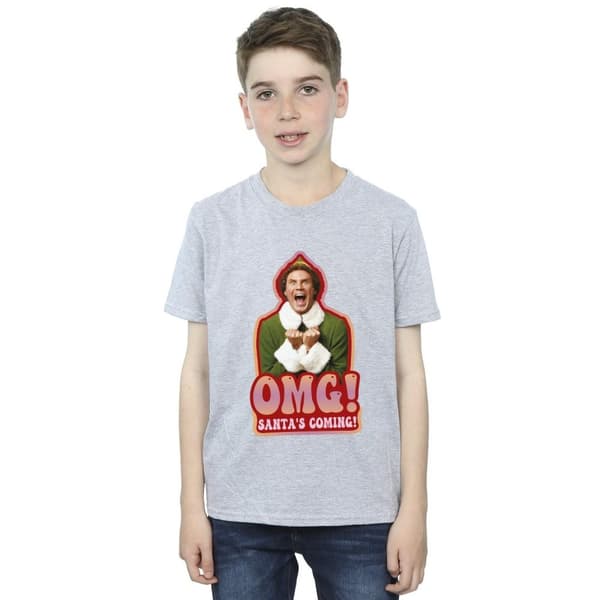 Elf T-shirt för pojkar Santa´s Coming