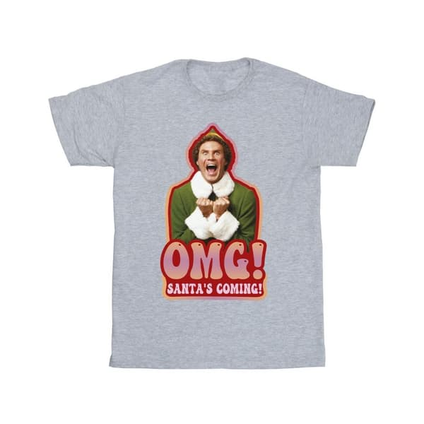 Elf T-shirt för pojkar Santa´s Coming