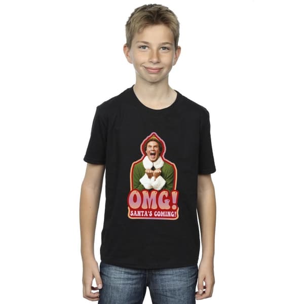 Elf T-shirt för pojkar Santa´s Coming