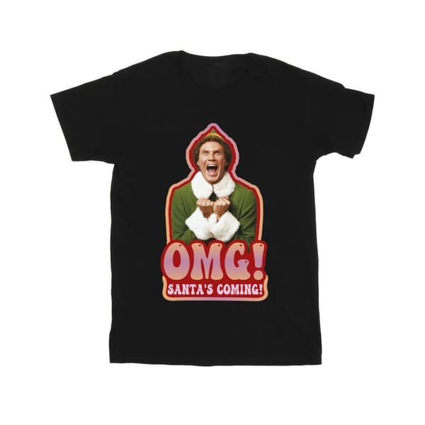 Elf T-shirt för pojkar Santa´s Coming