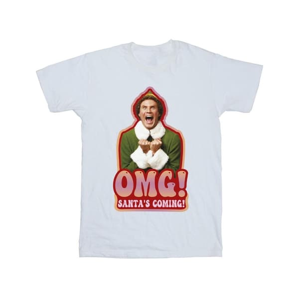 Elf T-shirt för pojkar Santa´s Coming