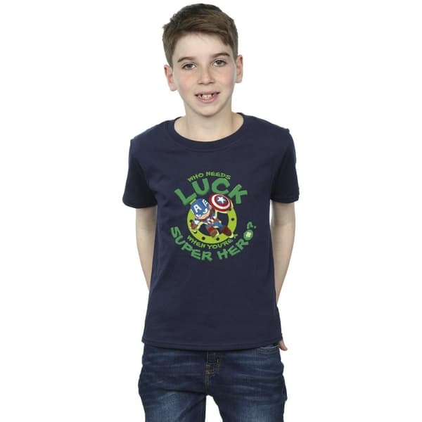 Marvel St Patrick´s Day Captain America Luck T-shirt för pojkar