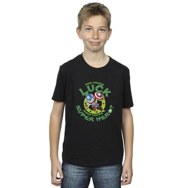 Marvel St Patrick´s Day Captain America Luck T-shirt för pojkar