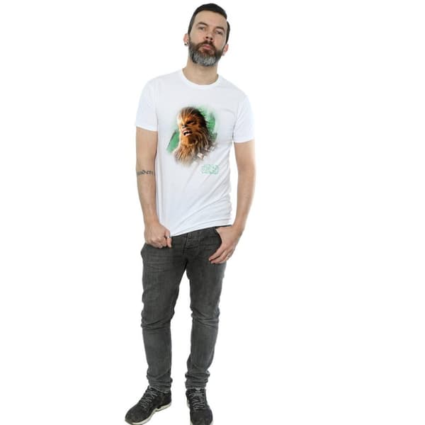 Star Wars Mens The Last Jedi Chewbacca Brushed T-Shirt