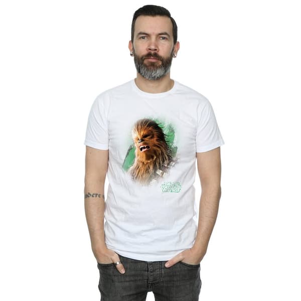 Star Wars Mens The Last Jedi Chewbacca Brushed T-Shirt