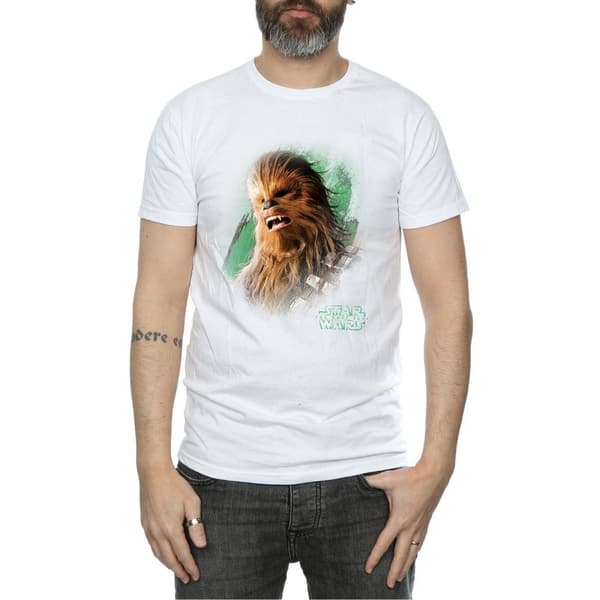 Star Wars Mens The Last Jedi Chewbacca Brushed T-Shirt
