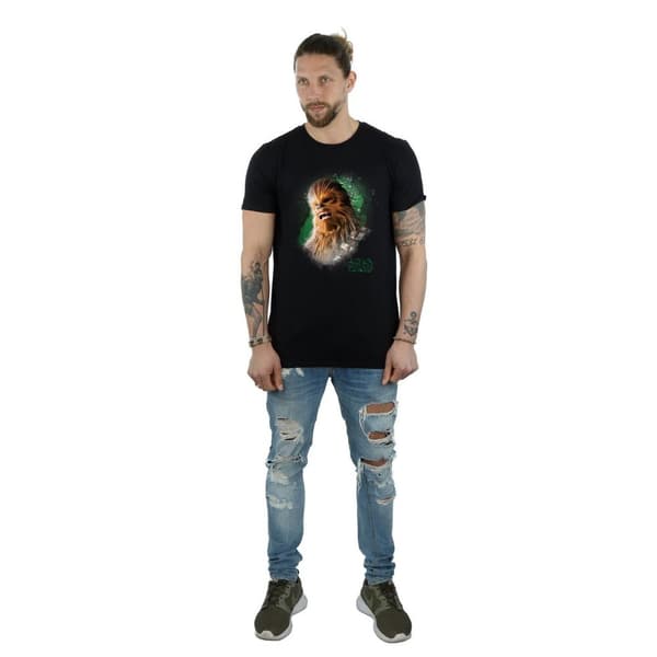 Star Wars Mens The Last Jedi Chewbacca Brushed T-Shirt