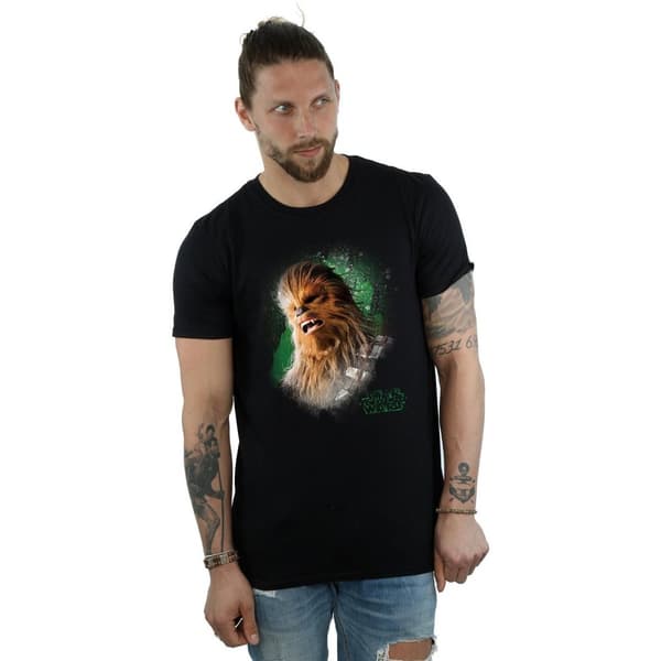 Star Wars Mens The Last Jedi Chewbacca Brushed T-Shirt