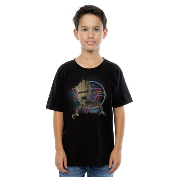 Marvel Boys Guardians Of The Galaxy Neon Groot T-Shirt