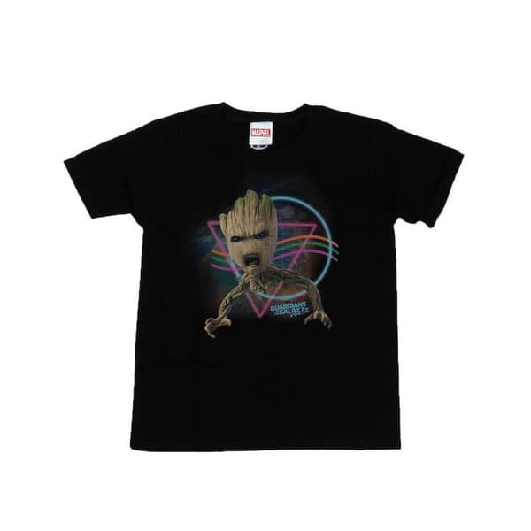 Marvel Boys Guardians Of The Galaxy Neon Groot T-Shirt