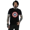Miniatyrbillede 2 af 3: Marvel Mens Captain America Pixelated Shield T-Shirt