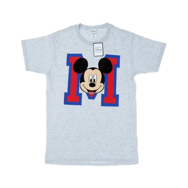Disney Mens Mickey Mouse M Face T-shirt