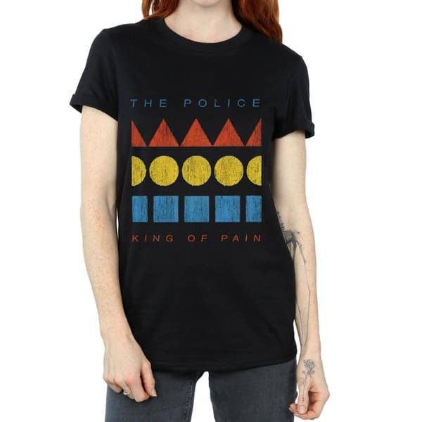 The Police Dam/Tjej King Of Pain Boyfriend T-shirt i bomull