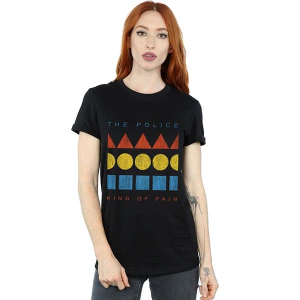 The Police Dam/Tjej King Of Pain Boyfriend T-shirt i bomull