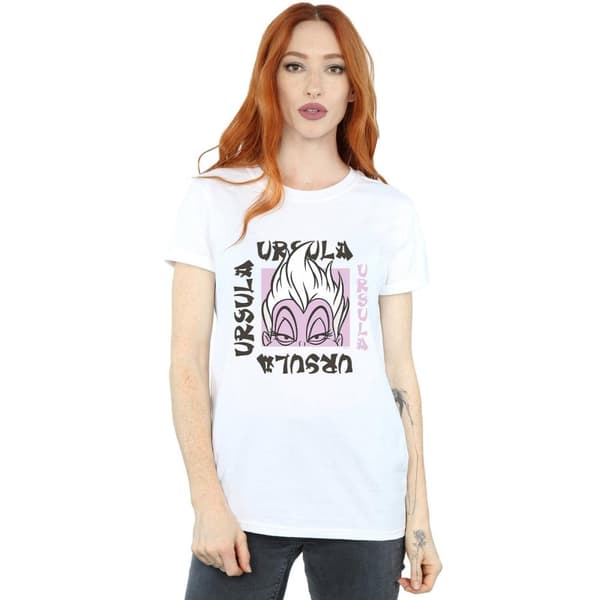 Disney Womens/Ladies Ursula Take Out Cotton Boyfriend T-Shirt
