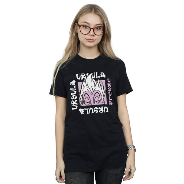 Disney Womens/Ladies Ursula Take Out Cotton Boyfriend T-Shirt