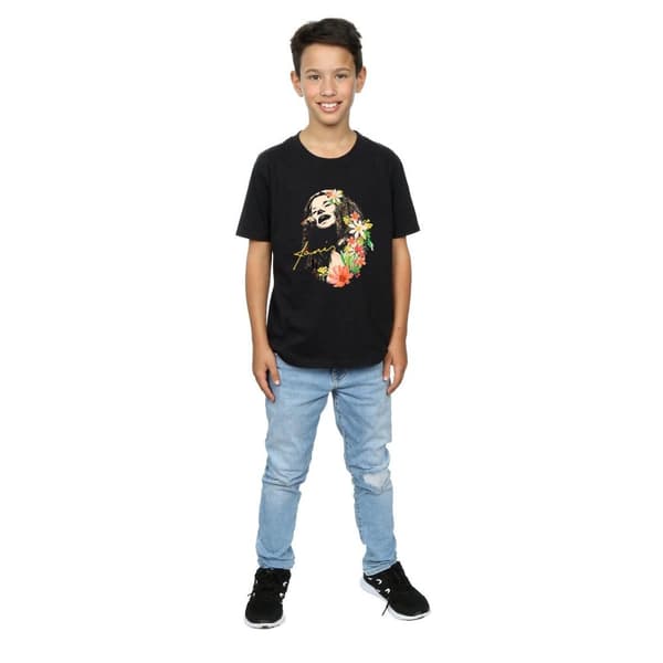 Janis Joplin T-shirt med blommönster för pojkar
