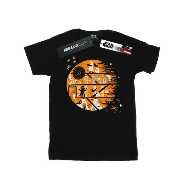 Star Wars Girls Spooky Death Star Cotton T-Shirt