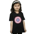 Miniatyrbild 2 av 3: Marvel T-shirt i bomull med sköld och blommor från Captain America
